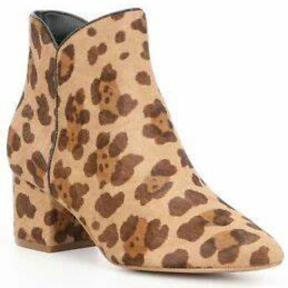 Cole Haan Elyse Leopard Print Calf Hair Bootie WOMEN'S 6.5 FINAL CLEARANCE - Picture 1 of 9